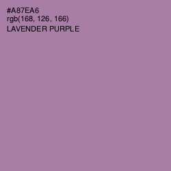 #A87EA6 - Lavender Purple Color Image